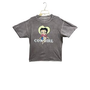 Betty Boop Cowgirl Vintage Brown T Shirt Women’s Size Large